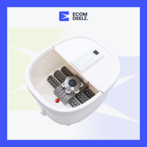 جهاز سبا القدم المنزلي القابل للطي بالتدفئة والفقاعات والمساج